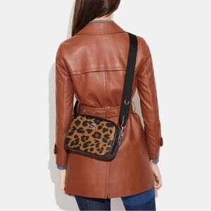 Leopard Print Crossbody Bag + Tech Wallet